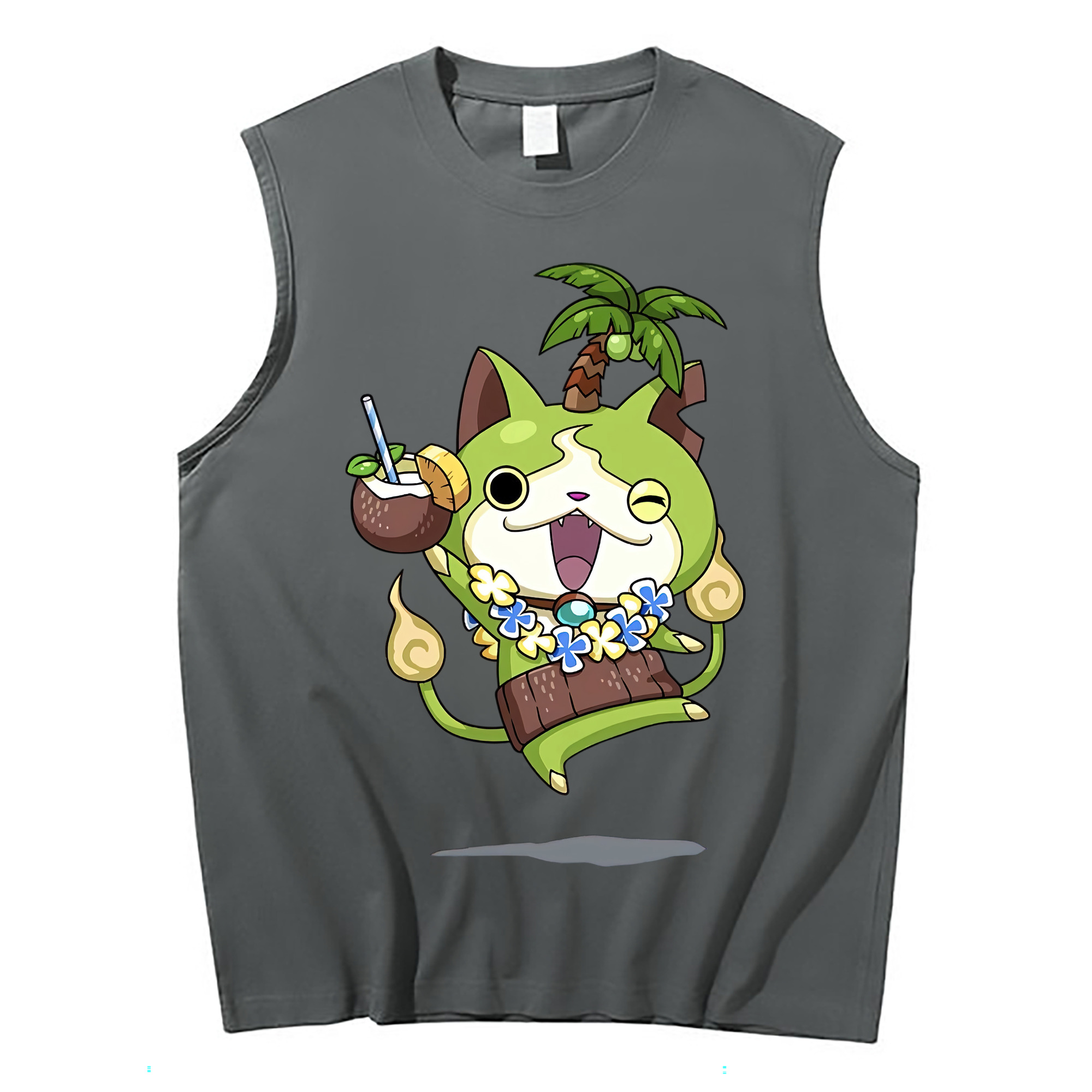 （画像用） 妖怪ウォッチ Yo-kai Watch コットン100％タンクトップ（フロントプリント）